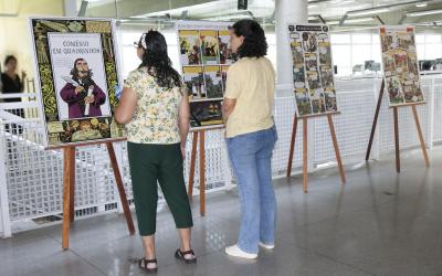 Komenský v komiksu v saopaulské knihovně Biblioteca Parque Villa-Lobos