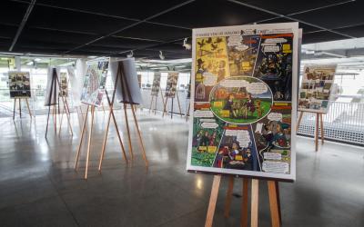 Komenský v komiksu v saopaulské knihovně Biblioteca Parque Villa-Lobos