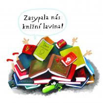 Ilustrace Báry Buchalové z knihy Kláry Smolíkové Knihožrouti: Kam zmizela školní knihovna?
