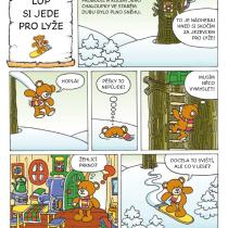 Ukázkový komiks z knihy Medvídek Lup a jeho kamarádi 1. část