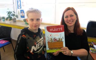 Klára Smolíková v ZŠ O. Březiny