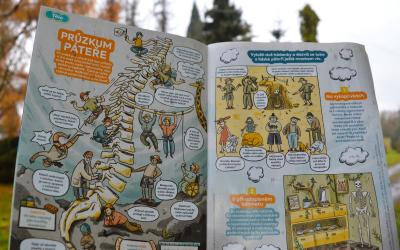 Průzkum lidské páteř - napsala Klára Smolíková, nakreslila Kačka Illnerová