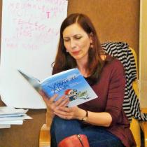 Klára Smolíková čte z Vynálezce Alvy