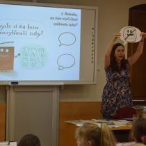 Klára Smolíková a její program ke knize Knihožrouti_foto Kristýna Obrdlíková